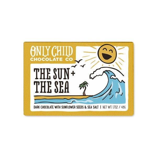 Only Child The Sun & The Sea Dark Chocolate Bar - 48 g