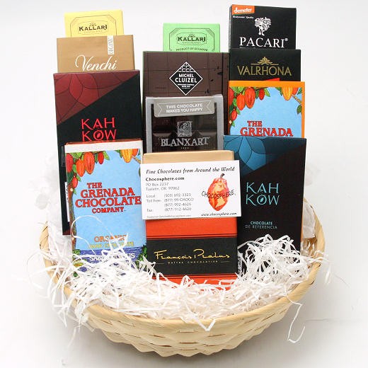 Chocosphere Organic Chocolate Assortment Basket 2014 - Large