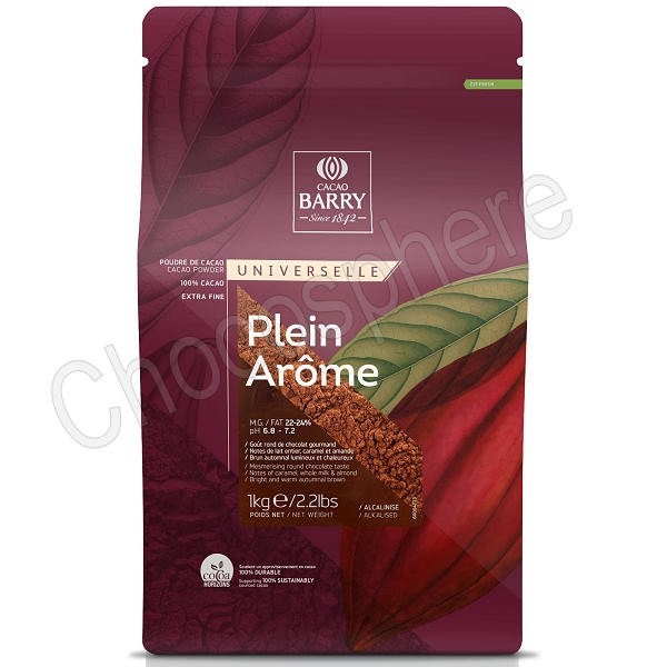 Cacao Barry Plein Arome Dutched Cocoa Powder 1 kg DCP-22PLARO-89B