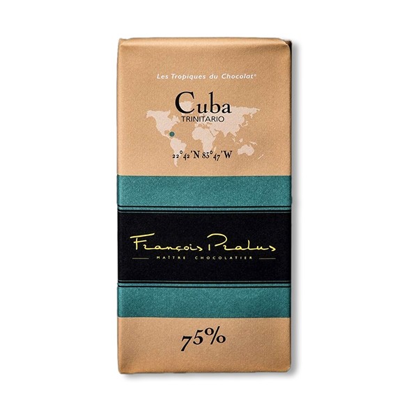 Pralus Cuba 75% Single Origin Dark Chocolate Bar - 100 g