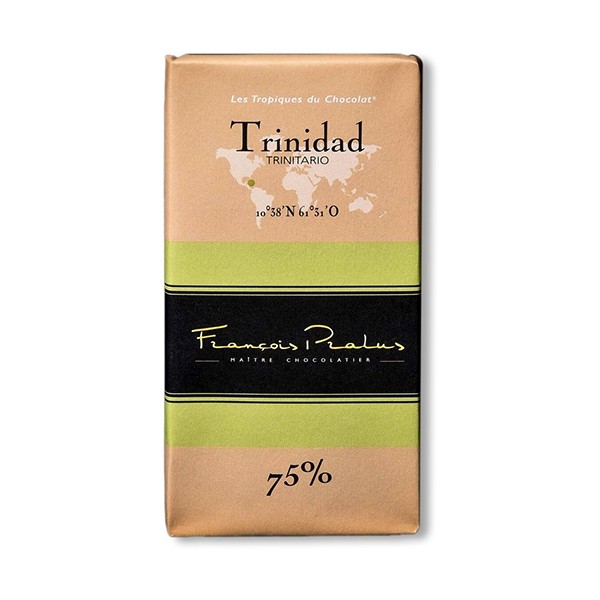 Pralus Trinidad 75% Single Origin Dark Chocolate Bar - 100 g