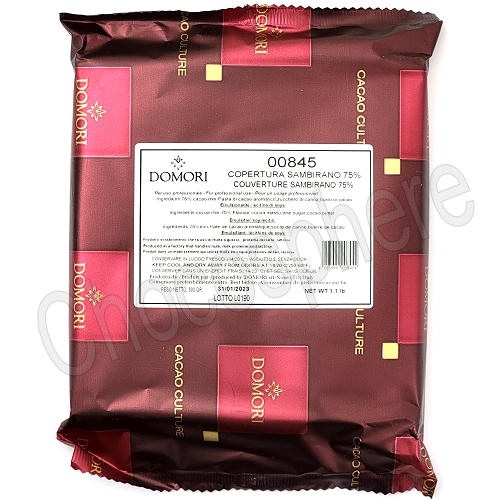 Sambirano 75% Couverture Block – 500g