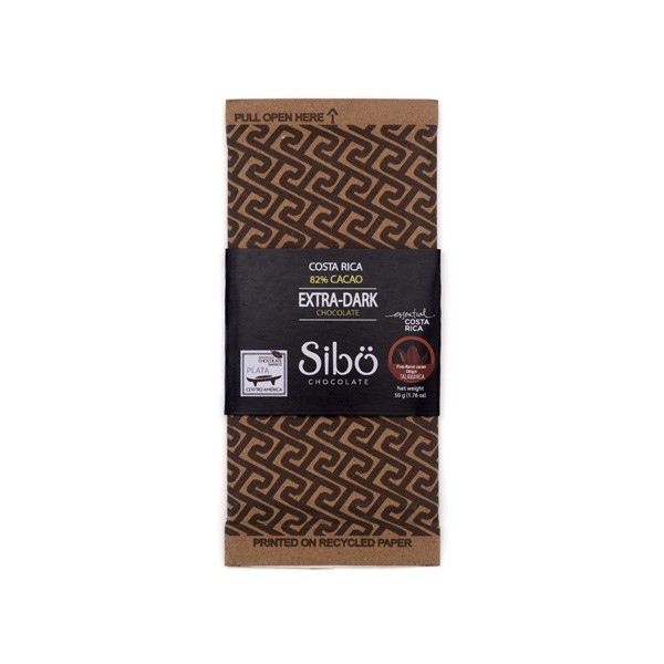 Sibo Extra-Dark 82% Single Origin Dark Chocolate Bar - 50 grams