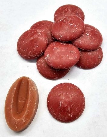 Valrhona Inspiration Fraise Les Feves 37% Strawberry Couverture Discs - 1kg 15391 