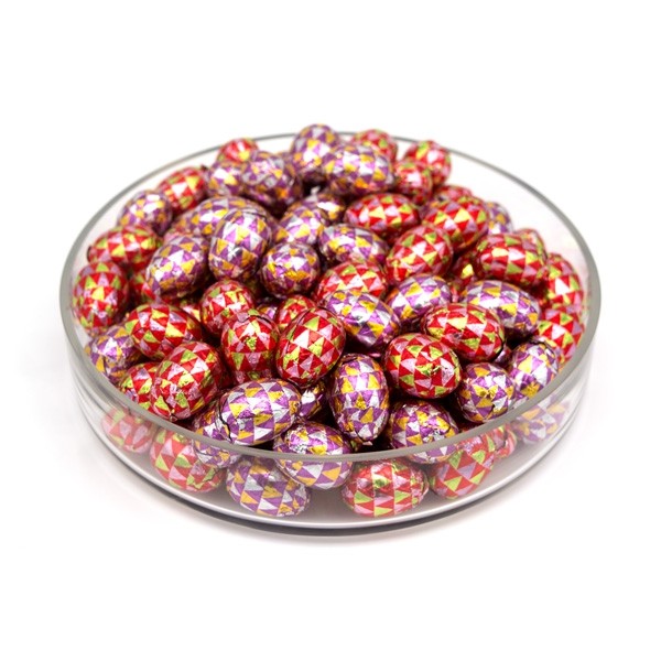 Valrhona Dark Chocolate Almond & Hazelnut Praline Wrapped Eggs