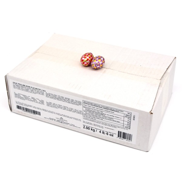 Valrhona Dark Chocolate Almond & Hazelnut Praline Wrapped Eggs 2 kg