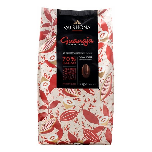 Valrhona Guanaja Les Feves 70% Dark Chocolate Couverture Discs - 3kg 4653
