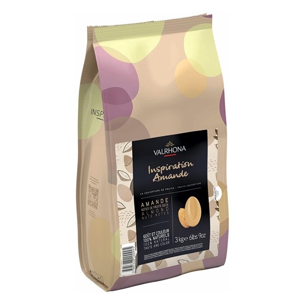 Valrhona Inspiration Amande Les Feves 30% Almond Couverture Discs - 3 kg 14029