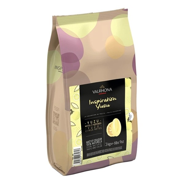 Valrhona Inspiration Yuzu Les Feves 34% Yuzu Couverture Discs - 3kg 19998