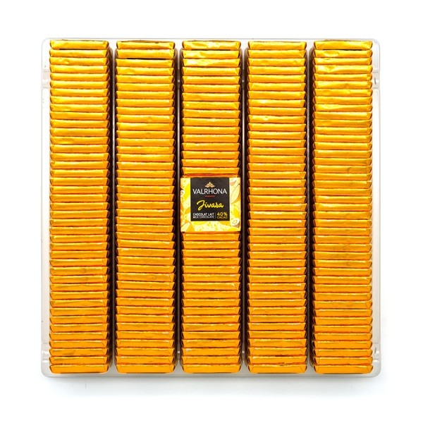 Valrhona Jivara 40% Milk Chocolate Napolitains Bulk Box - 1kg