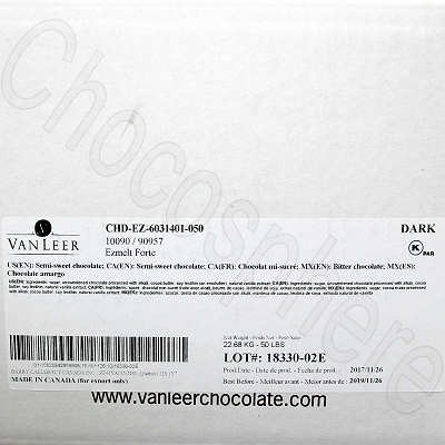 Van Leer Forte Dark Chocolate Inclusion Chip
