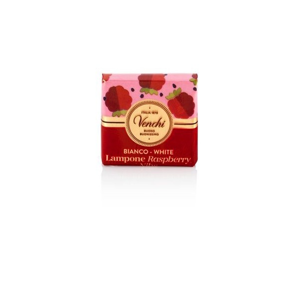 Vanchi Bianco Lampone White Chocolate with Raspberry & Nibs Napolitain Single - 6.8 g