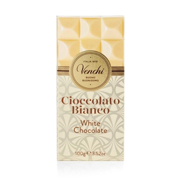 Venchi Cioccolato Bianco 31% White Chocolate Bar - 100 grams 116219