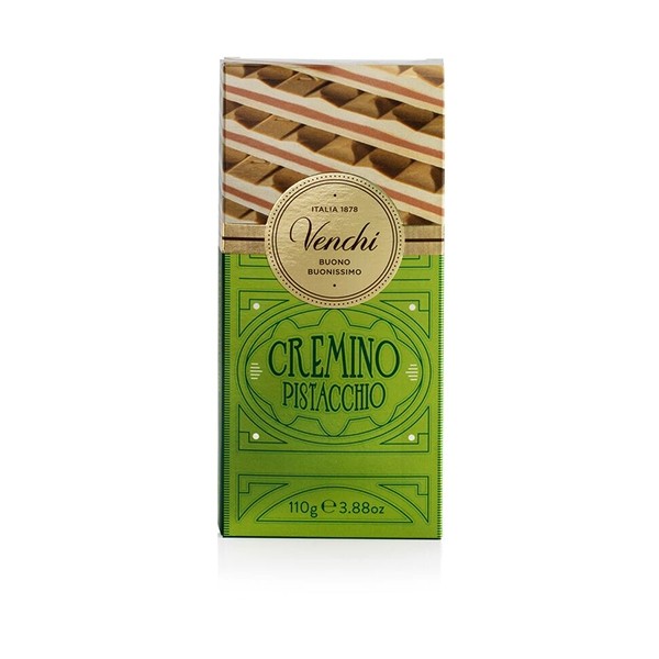 Venchi Cremino Pistacchio Chocolate Pistachio Gianduja Bar - 110 g