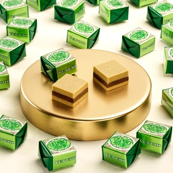 Venchi Cremino Pistacchio Chocolate Pistachio Gianduja Cubes Bag - 200g 126234