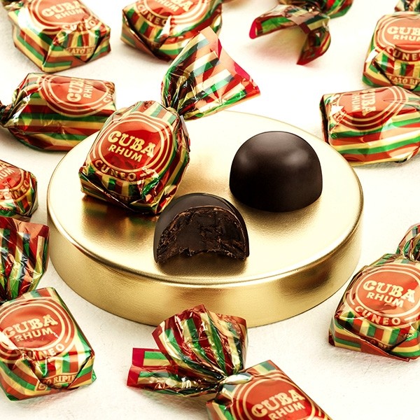 Venchi CUBA Cuneo Rhum Rum Flavored 60% Dark Chocolates - 10-pc 102160