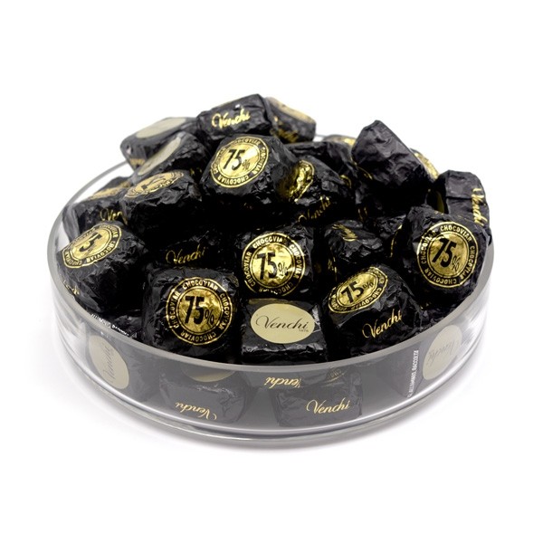 Venchi Cubotto Chocoviar 75% Dark Chocolate Cubes Bag - 1kg 105138