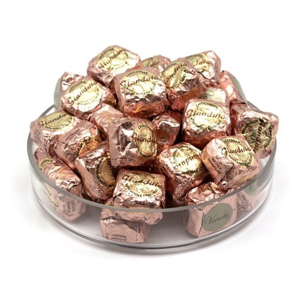 Venchi Cubotto Chocoviar Gianduja & Hazelnut in Dark Chocolate Cubes Bag - 1kg 105190