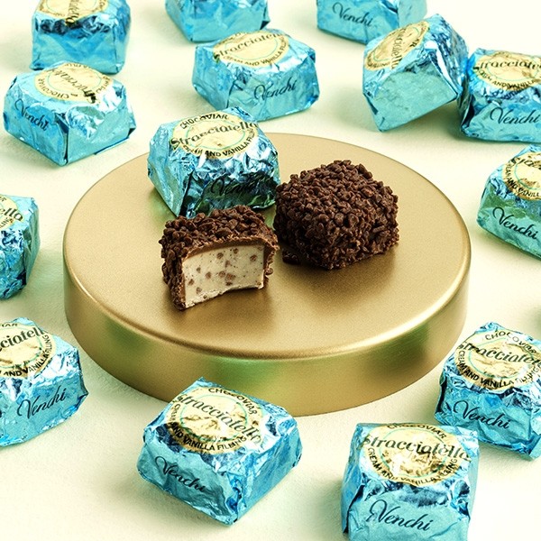 Venchi Cubotto Chocoviar Stracciatella Chocolate Cubes Bag - 10-pc 105167
