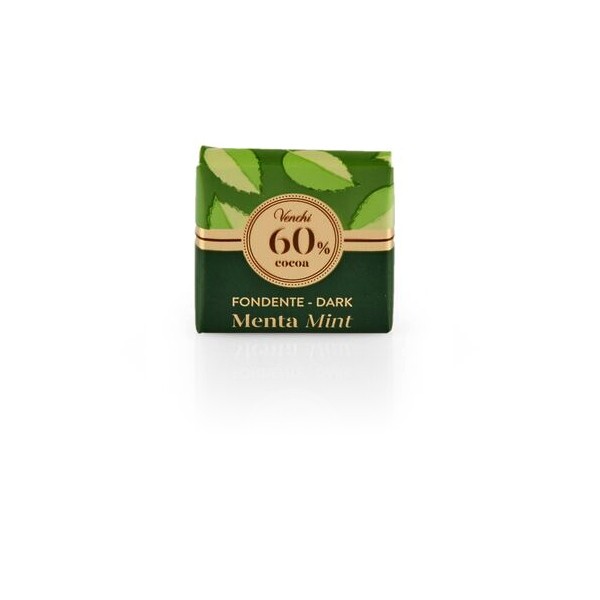 Venchi Fondente Menta 60% Dark Chocolate & Mint Crunchy Napolitain Single - 6.8 g