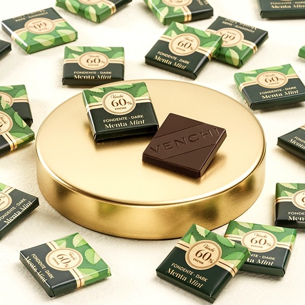 Fondente Menta 60% Dark Chocolate & Mint Crunchy Napolitains Bag - 200 g