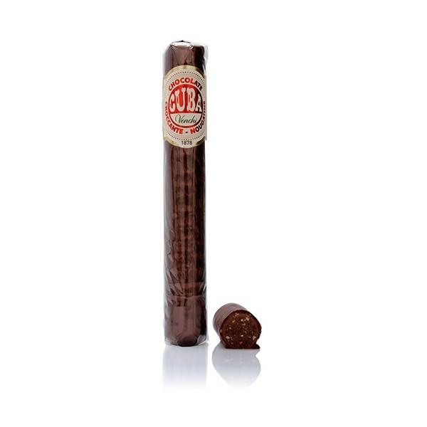 Venchi Tartufo Nougatine Truffle Hazelnut in Dark Chocolate Cigar - 100 g 122083