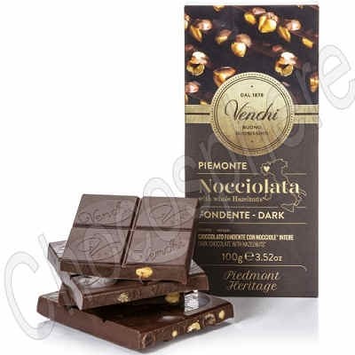 Semisweet Whole IGP Piedmont Hazelnut Bar - 100g