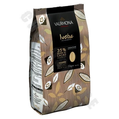 OliveNation Valrhona Ivoire Fèves de chocolat blanc (disques ovales) – 0,5  kg – Les disques ovales sont la présentation parfaite pour la cuisson, le  metling et le grignotage : : Maison