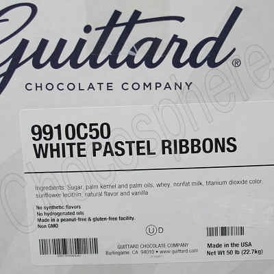 White Pastel Ribbons 50 lb box