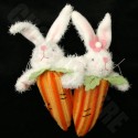 Stuffed (not chocolate) bunny-carrot combo