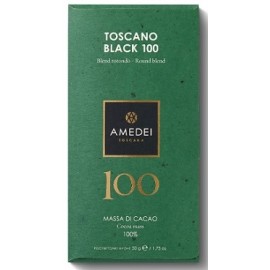 Amedei Toscano Black 100% Dark Chocolate Bar 50g
