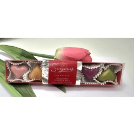 Suzanne's Chocolate Heart Shaped Assorted Chocolates Box - 6 pc - 44 g