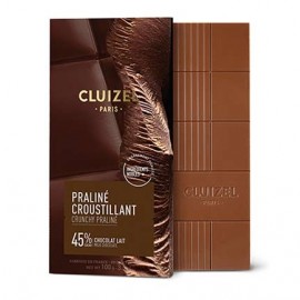 Michel Cluizel Michel Cluizel Praline Crousillants 45% Milk Chocolate Bar - 100g