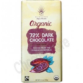 Nirvana Organic Dark 72% Cacao Bar