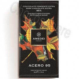 Amedei Acero 95 Extra Dark Chocolate Bar with Maple Sugar