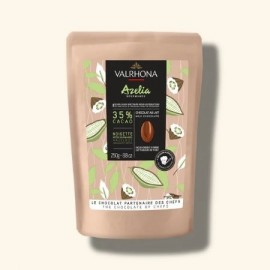 Valrhona Valrhona Azelia Les Feves 35% Milk Chocolate Hazelnut Discs Bag - 250g – Chocosphere