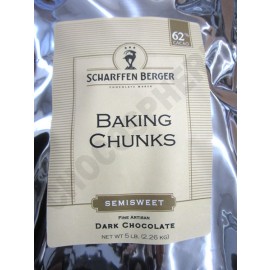 Scharffen Berger Semisweet Baking Chunks 5Lb Bag