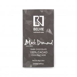 Belvie Belvie Black Diamond 100% Single Origin Dark Chocolate Bar - 80 grams