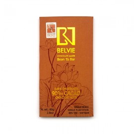 Belvie Belvie 90% Single Origin Dark Chocolate Bar - 80 grams