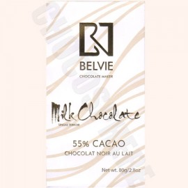 Belvie Au Lait 55% Single Origin Milk Chocolate Bar - 80 g