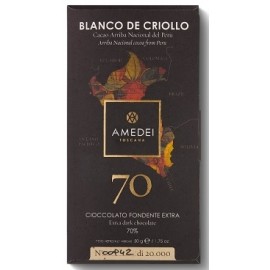 Amedei Amedei Blanco de Criollo 70% Single Origin Dark Chocolate Bar - 50 g 5388
