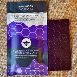 Honeymoon Chocolates Blueberry-Lavender White Bar - 2.2oz