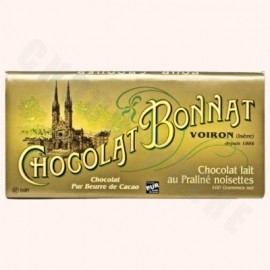 Bonnat Milk Chocolate Hazelnut Praline Bar 100g