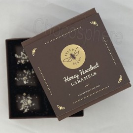 Bees & Beans Honey Hazelnut Caramels Box - 2.8oz