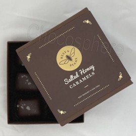 Bees & Beans Salted Honey Caramels Box - 2.8oz