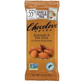 Chocolove Chocolove Almonds & Sea Salt in 55% Dark Chocolate Mini-Bar - 37g