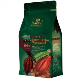 Cacao Barry Cacao Barry Guayaquil Pistoles 64% Extra-Bitter Dark Chocolate Discs 5 kg CHD-P64EBPU-2B-U77