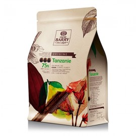 Cacao Barry Cacao Barry Tanzanie Pistoles 75% Single-Origin Dark Chocolate Couverture Discs - 2.5 kg CHD-Q75TAZ-US-U75