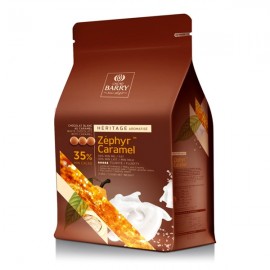Cacao Barry Cacao Barry Zephyr Caramel Pistoles 35% White Chocolate Discs - 2.5 kg CHK-N35ZECA-2B-U75