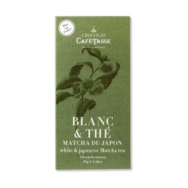 Cafe-Tasse Cafe-Tasse Blanc & Thé 27% White Chocolate & Matcha Tea Tablet - 85 grams 5174d